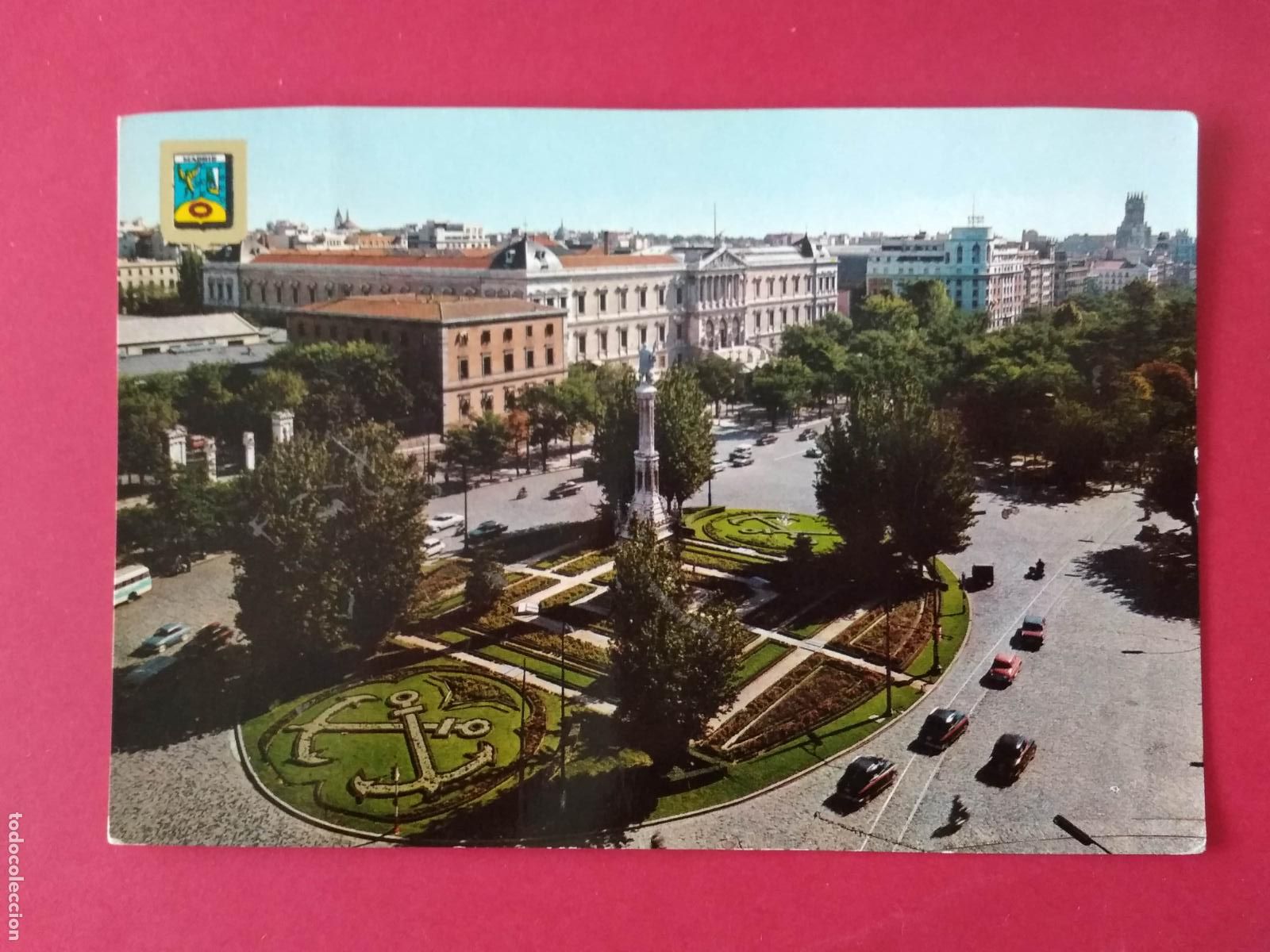 Postales: ANTIGUA TARJETA POSTAL , MADRID , MONUMENTO A CRISTOBAL COLON