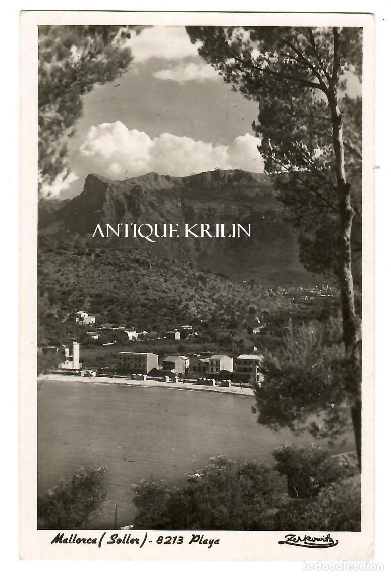 Postales: MALLORCA / SOLLER N&ordm; 8213 PLAYA / ZERKOWITZ / SIN FRANQUEAR