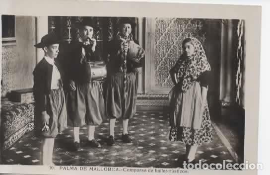 Postales: BALEARES ESCRITA PALMA MALLORCA BAILES RUSTICOS