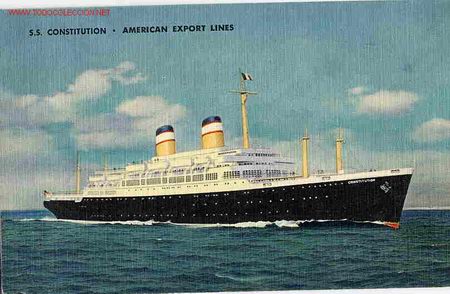 Postales: POSTAL BARCO S.S. CONSTITUCION - Foto 1