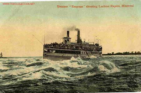 Postales: POSTAL BARCO STEMER EMPRESS , MONTREAL - Foto 1