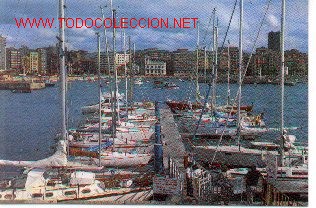 Postales: 7-barco8. Gij&oacute;n. Puerto Interior. Varios Barcos - Foto 1