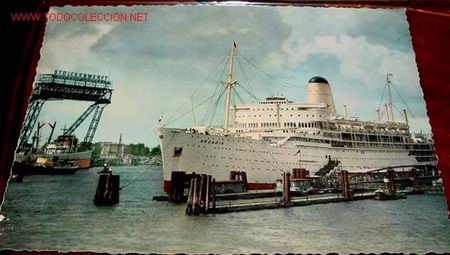 Postales: ANTIGUA POSTAL ORIGINAL DE EL BARCO ARCADIA EN HAMBURGO - Foto 1