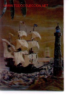 Postales: 7-693. Postal Barco en Relieve - Foto 1