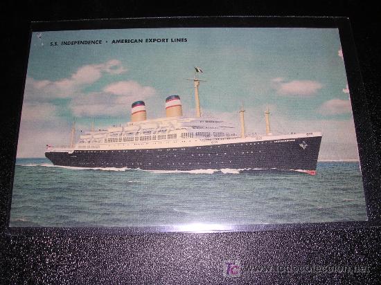 Postales: S.S. INDEPENDENCE - AMERICAN EXPORT LINES - Foto 1