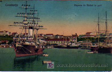 Postales: CONSTANTA. VAPOARE DE RASBOI IN PORT. - Foto 1
