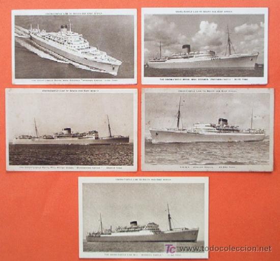 Postales: 5 Antiguas Postales BARCOS - UNION CASTLE - Foto 1