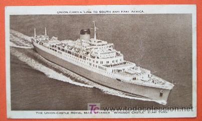 Postales: 5 Antiguas Postales BARCOS - UNION CASTLE - Foto 2