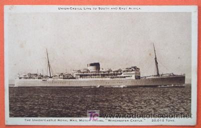 Postales: 5 Antiguas Postales BARCOS - UNION CASTLE - Foto 4