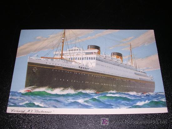 Postales: CUNARD M.V. BRITANNIC - Foto 1