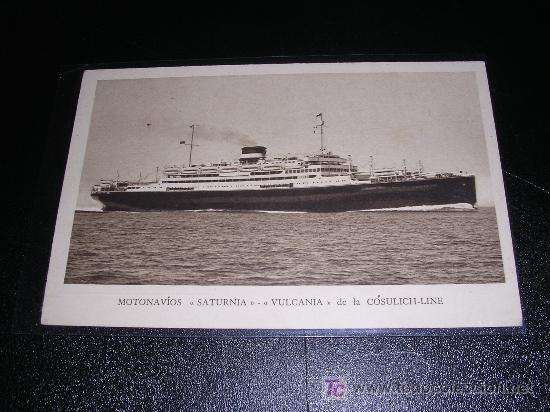 Postales: BARCO, MOTONAVIOS SATURNIA - Foto 1