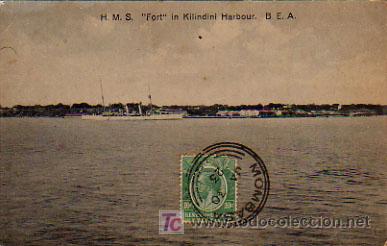 Postales: H. M. S. FORT IN KILINDINI. B.E.A. - Foto 1