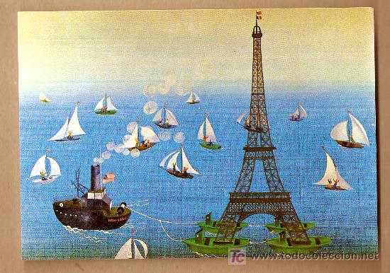 Postales: DIVERTIDA POSTAL DE TORRE EIFFEL - Foto 1