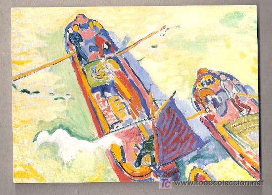 Postales: THE BARGES POR ANDRE DERAIN - Foto 1