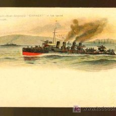 Postales: TORPEDERO HMS EARNEST 1896 / TORPEDOBOAT HMS EARNEST. Lote 26875584