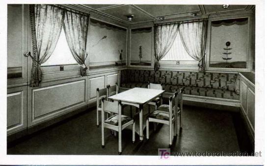 Postales: COMPA&Ntilde;&Iacute;A TRANSMEDITERRANEA. CIUDAD DE CADIZ. SALA DE NI&Ntilde;OS   P/BAR-059 - Foto 1