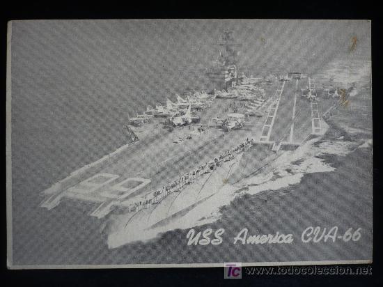 Postales: USS. AMERICA GUA 66 CIRCULADA - Foto 1