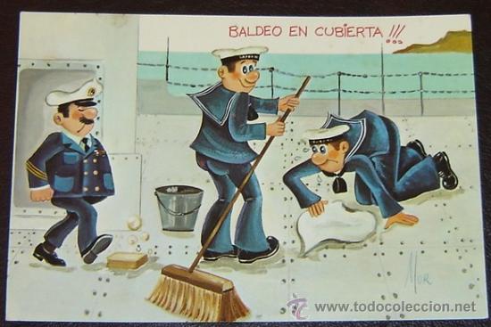 Postales: POSTAL C.y Z. Modelo 7364731-A BALDEO EN CUBIERTA - CIRCULADA - Foto 1