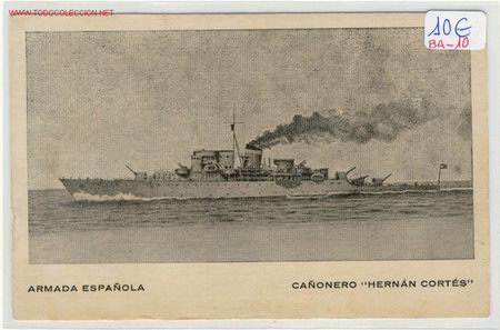 Postales: (BA-12) DESTRUCTOR ALMIRANTE VALDES - Foto 1