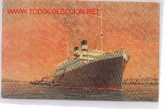 Postales: 7-barco25. Postal Coloreada. Barco AUGUSTUS - Foto 1