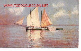Postales: 7-barco66. Postal Barco Pesca a Vela - Foto 1