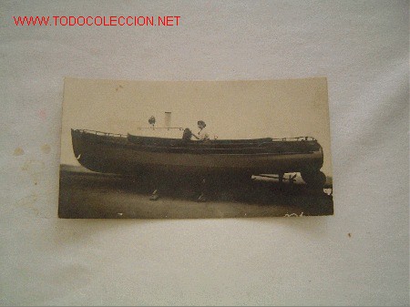 Postales: Postal de una barca. - Foto 1