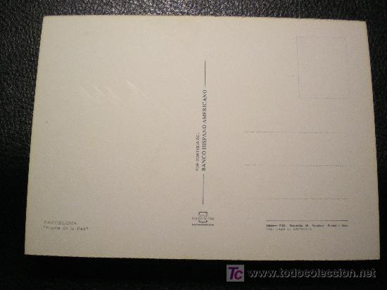 Postales: POSTAL BARCELONA - PUERTA DE LA PAZ - Foto 2