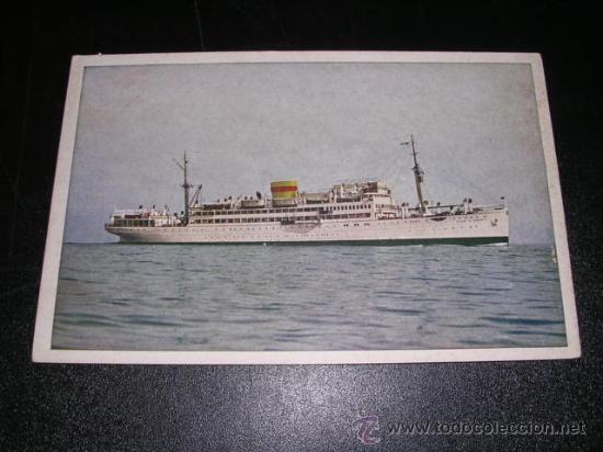 Postales: COMPA&Ntilde;IA TRASMEDITERRANEA - VILLA DE MADRID - Foto 1