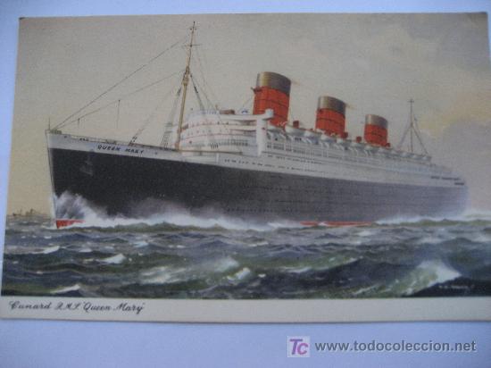Postales: Cunard R. M. S. Queen Mary. Postal sin circular - Foto 1