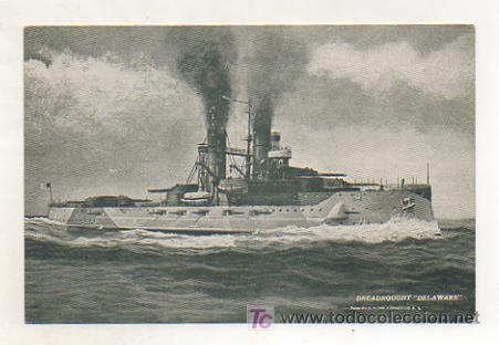 Postales: DREADNOUGHT DELAWARE. BARCO DE GUERRA. - Foto 1