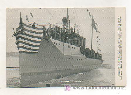 Postales: DESTROYER CUSHING. BARCO DE GUERRA. - Foto 1