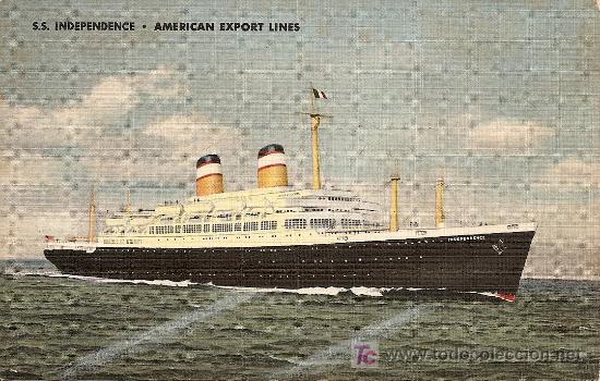 Postales: S.S. INDEPENDENCE - AMERICAN EXPORT LINES - Foto 1