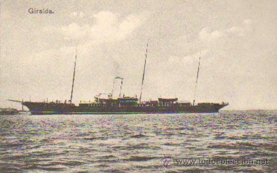 Postales: POSTAL DE BARCOS. YATE GIRALDA. P-BAR-143 - Foto 1