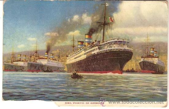 Postales: 1638 - LLOYD SABAUDO - I GLORIOSI CONTI - Foto 1