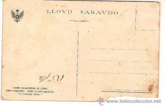 Postales: 1638 - LLOYD SABAUDO - I GLORIOSI CONTI - Foto 2