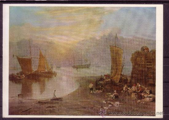 Postales: PRECIOSO CUADRO DEL TEMA BARCOS - Foto 1