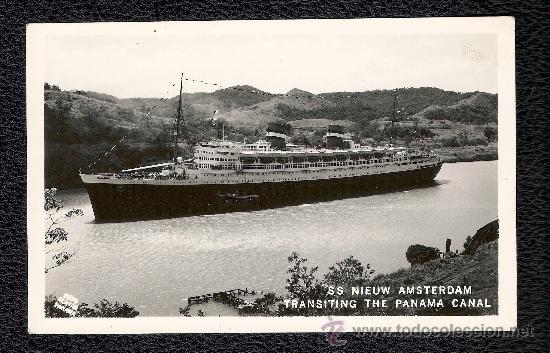 Postales: POSTAL BARCO SS NIEUW AMSTERDAM - Foto 1