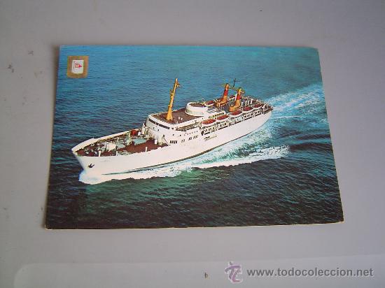 Postales: Postal  barco Compa&ntilde;ia Transmediterranea. - Foto 1