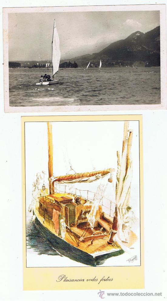 Postales: velas en la mar una usada otra a estrenar - Foto 1