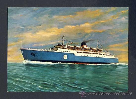 Postales: Postal de BARCOS: Traghetti Canguro (Ed.Alterroca) - Foto 1