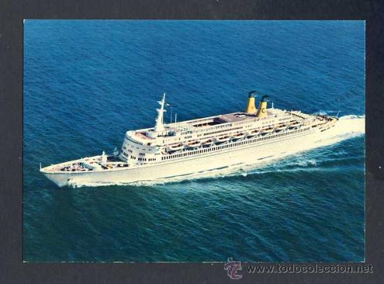 Postales: Postal de barcos: T/N Eugenio C (Ed.AGM, Genova) - Foto 1