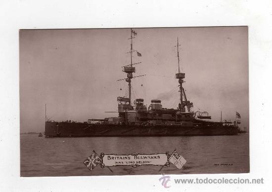 Postales: BRITAINS BULWARKS H.M.S. LORD NELSON - Foto 1