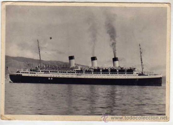 Postales: Cap Arcona. Hamburgo Sud America. Linea. barco. - Foto 1