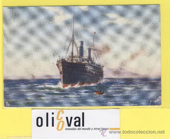 Postales: Barco.Barcos puertos- orient pacific -datada 1910 - P-1086 - Foto 1