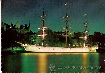 Postales: POSTAL A COLOR ESTOCOLMO STROMMEN TEMA BARCOS - Foto 1