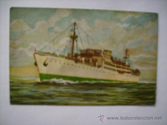 Postales: M/N E.IRADIER.BUQUE-BARCO.POSTAL ORIGINAL DE EPOCA. - Foto 1