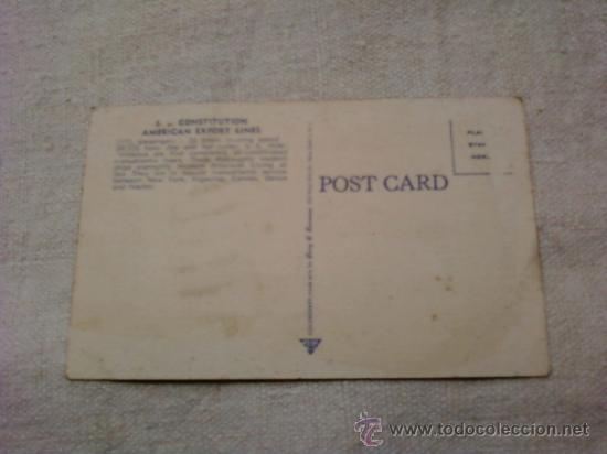 Postales: POSTAL BARCO S.S. CONSTITUTION - Foto 2
