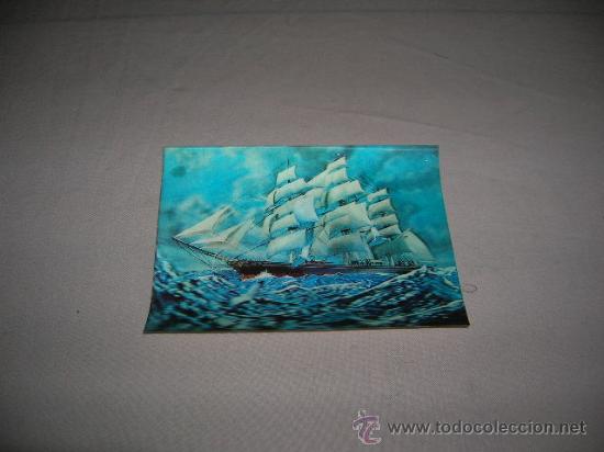 Postales: Postal de barco efecto relieve - Foto 1