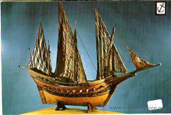 Postales: Postal maqueta barco. Sin usar. - Foto 1