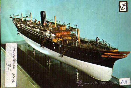 Postales: Postal maqueta barco. Sin usar. - Foto 1
